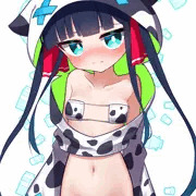 のあちゃんに牛柄ビキニきてもらった