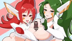 ルージュちゃん＆ヴェールさん Wパイズリ