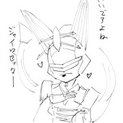 ツイッターのタグ企画で描いたロボ娘ほかの落書き