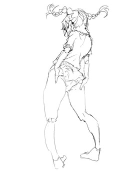 ブルマと福田。