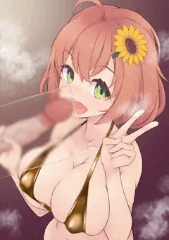 hnhmすりガラス越しフェラ