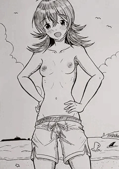 男水着チャレンジ果穂ちゃん