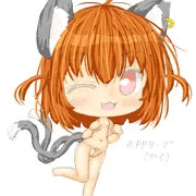 ＰＰテープ（ひも）を着た橙ちゃん