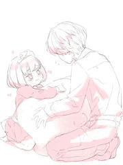 ロリ超乳メイドの重みを感じる