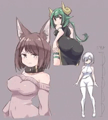 等身とか塗りはこうしたいなという練習