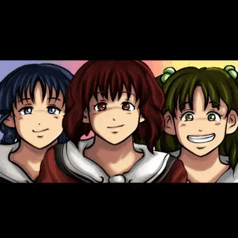 ３人ことみのたくし上げ