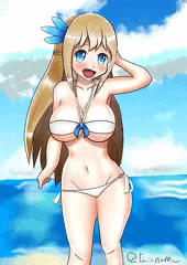 【戦艦少女差分】水着レキシントン