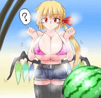 夏の終わりにビキニホットパンツなフランお姉ちゃん