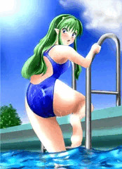 競泳水着ラムちゃん その2