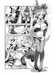 試し描き逆バニー♀ピ