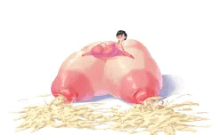 超乳娘ちゃん　おっぱい超巨大化if（skeb依頼）