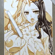 生落書きイザナミ(ウチ姫)にぶっかけ