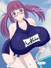 【Skeb】時間停止おじさんに狙われた爆乳眼鏡っ娘♡♡