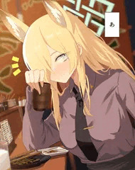 屋台へ飲みに行ったらカンナが居たので一緒に帰って一晩過ごしました