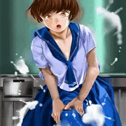 ふたなり娘　スカート
