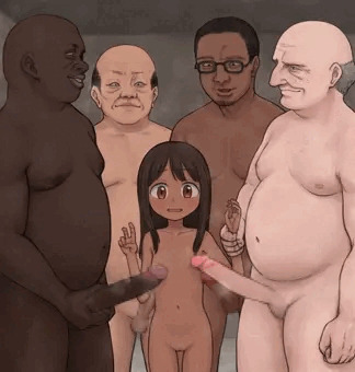褐色女児とおじさんたち