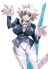 スーツを着てパンツを履かないイエティの女の子