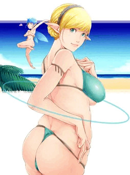 若かりし頃の人妻エルフさん