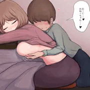 コタツで眠る姉に悪戯