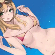 ビーチのお姉さん