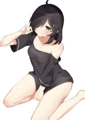 下を履かず女性器を必死に隠してる少女