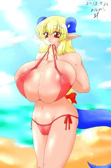 せめてイラストくらいは夏らしく…水着なう！
