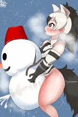 雪だるまと交尾♥