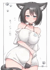 恥ずかしがりの黒猫ちゃん