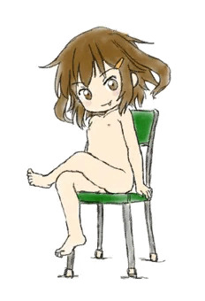 裸椅子な雷ちゃん