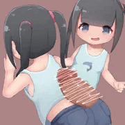ださタンクトップが似合うメスガキと比較のわからせ棒