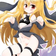 今日はおすじ、金色の闇ちゃんバニー