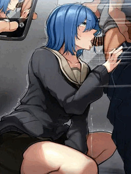 路地裏に呼び出され，隙間時間にしゃぶらされてる絵