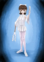白い戦闘巫女