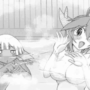 温泉で顔射？