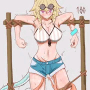 拘束され触手に襲われるウタゲ