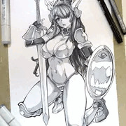 うちのこ紫村さんでビキニアーマー