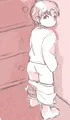 おしっこする男の子達