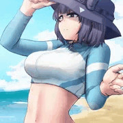 【ブルアカ】水着サキ