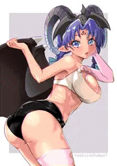 スレンダー巨乳プリケツ悪魔ちゃん