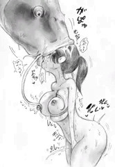 鯉竜に頭をしゃぶられながらオナニー