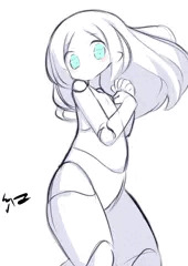 ドールちゃんヌード＋ゴブリン触手、膨乳、寄生きのこふたなり