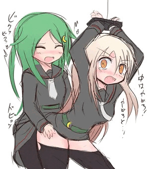 おそわれる菊月さん