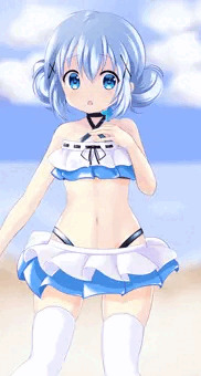 ごちうさ　チノ　残暑見舞い