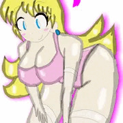 ニーソ+長手袋付き競泳水着のピーチ&ストッキング付き競泳水着のデイジー♡