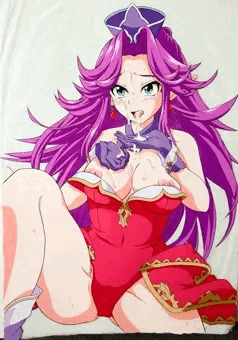 性的なポーションを啜るアンジェラ王女。