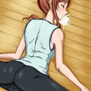 GIFアニ＞ミライ姉ちゃんのストレッチ（完成版