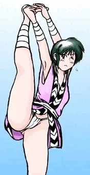くノ一柔軟体操