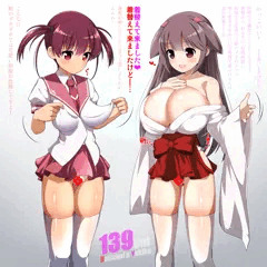 ユキちゃん＆初美ちゃん☆衣装交換