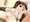 「ふぁ…」　むに。