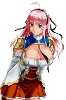 ピンク髪の姫騎士にマンズリ